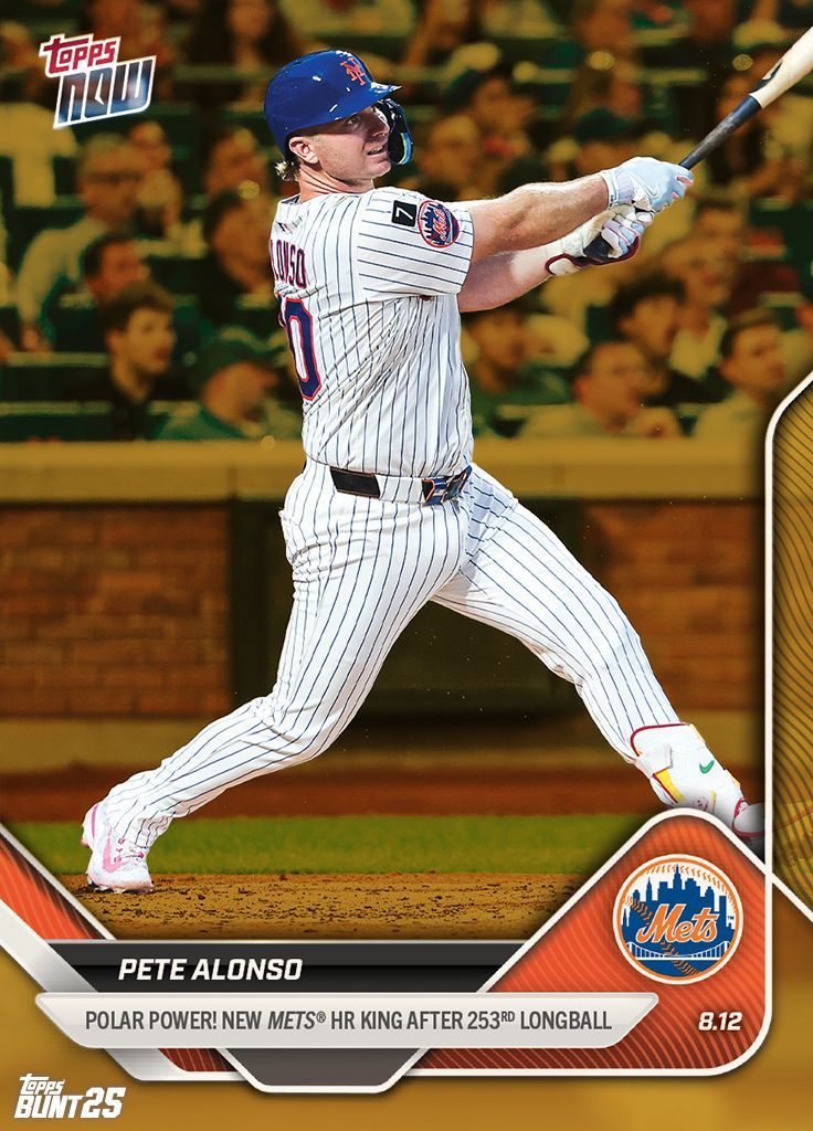 ⚾ TOPPS NOW: Pete Alonso becomes the Mets' all-time home run leader! #BUNT25 #LGM

🗞️ More: buff.ly/Y2kqfcP