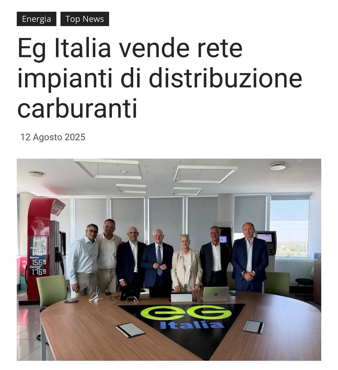 🤝A nome di tutta l’Associazione, desidero esprimere le più vive e sincere congratulazioni alle aziende associate Pad Multienergy, Vega Carburanti, Toil, Dilella Invest e Giap per la finalizzazione dell’acquisto della rete EG Italia.
Le sfide possono trasformarsi in opportunità