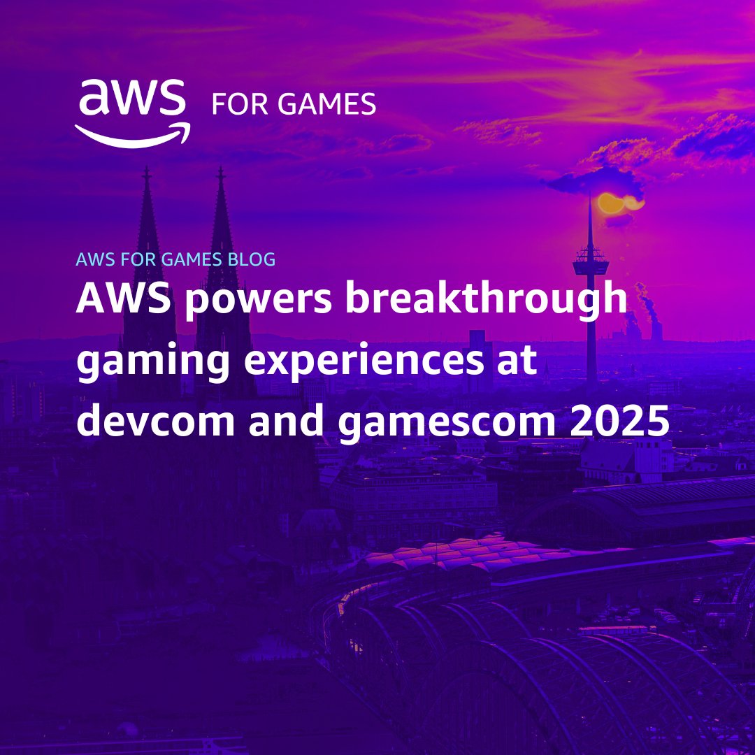 AWSGameTech's tweet image. Join AWS for Games experts at @devcom_global / @gamescom in Cologne to discover: 
🕹️ Game streaming w/ Amazon GameLift Streams 
🕹️ AI-powered development tools 
🕹️ Scalable network infrastructure solutions

👀 See what&apos;s on: go.aws/45hFxyL

#AWSforGames #GameDev #ddc2025