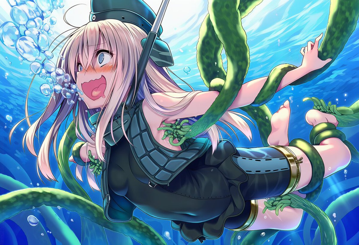 [AIart]U-511(艦これ)くすぐり。水中呼吸できる設定のキャラは気軽にくすぐれるから良い