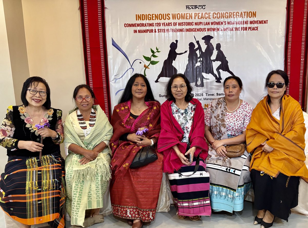BinaNepram's tweet photo. Peaceful coexistence is the only way forward to build stronger, resilient communities in Manipur, Northeast or anywhere else in the world. With Indigenous sisters from Manipur. We will not let this beautiful blessed bond of sisterhood be never broken by anyone #PeaceBeThePath https://t.co/hXsixSTkJW