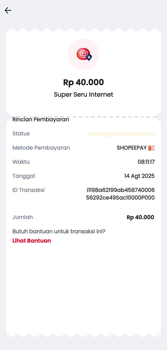 bubblxtx's tweet photo. Hi @Telkomsel 
Mohon dibantu untuk pembelian paket saya. Sudah hampir 1 jam dari pembelian sampai skrg belum ada konfirmasi paket saya masuk, dimana utk uang saya sendiri sudah terpotong. https://t.co/2hTqR5PWWV