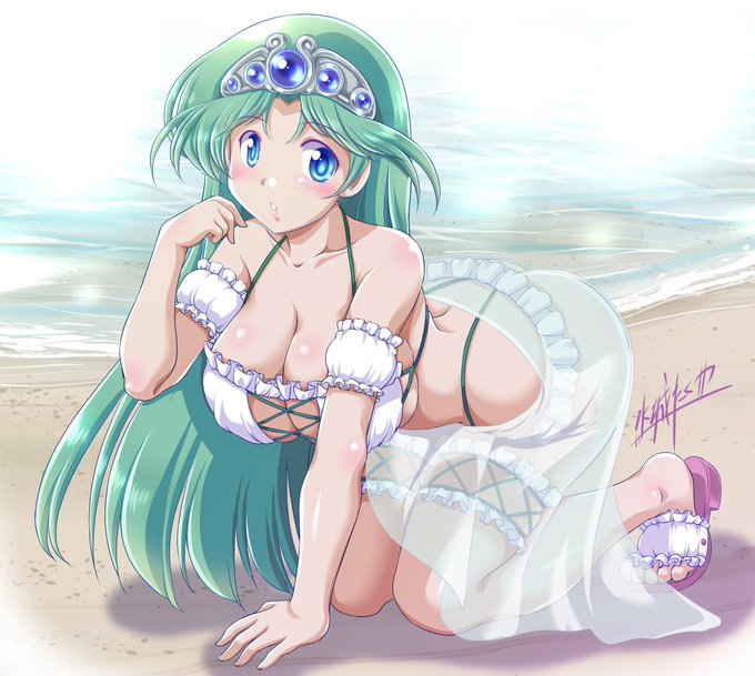 #なんの脈絡もなく水着イラストを再掲して最近フォローしてくれたフォロワーを怖がらせましょう 