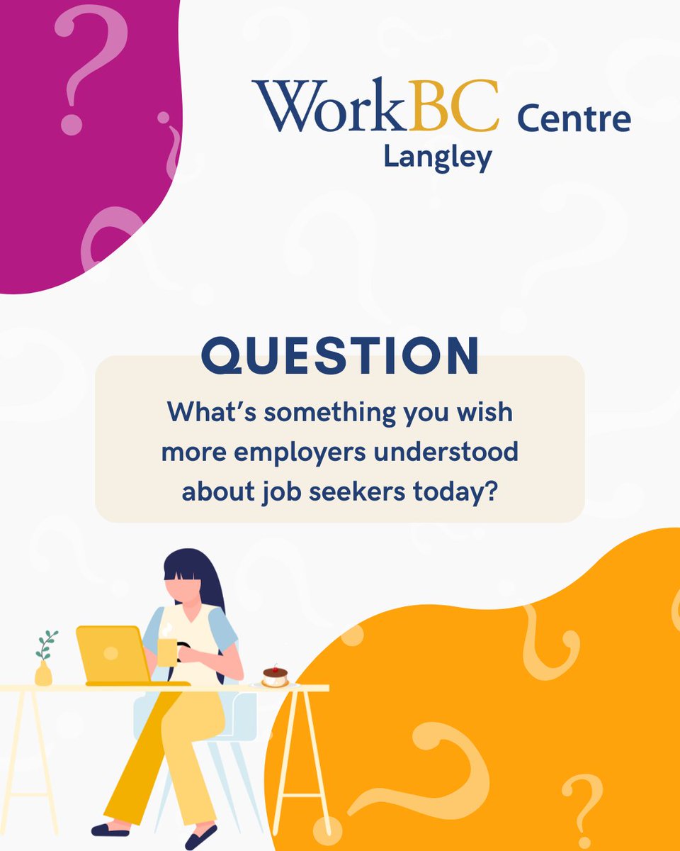 What's something you wish more employers understood about job seekers today? 

At WorkBC Langley, we're here to support you through the ups and downs of your employment journey. Share your thoughts — we're listening.

Connect with us today to get started!