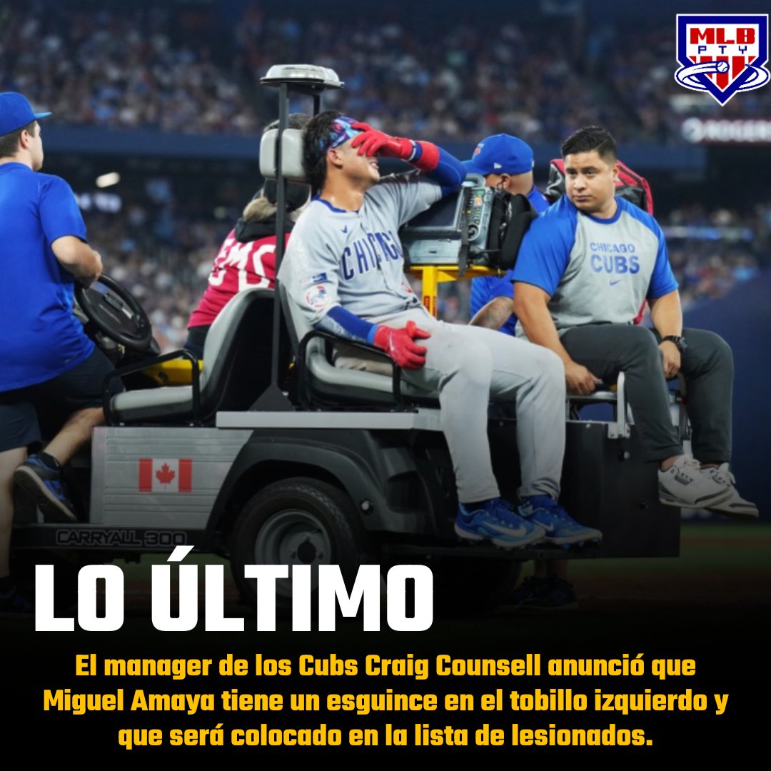 mlbptyoficial's tweet photo. Pronta Recuperación Miguel Amaya. https://t.co/aNauY0rOYn