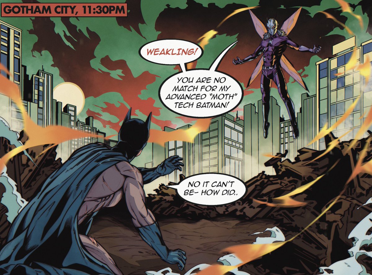 leonially's tweet image. Individual panels with better quality of the Batman Killer Moth comic 

#Batman #KillerMoth #ComicArt