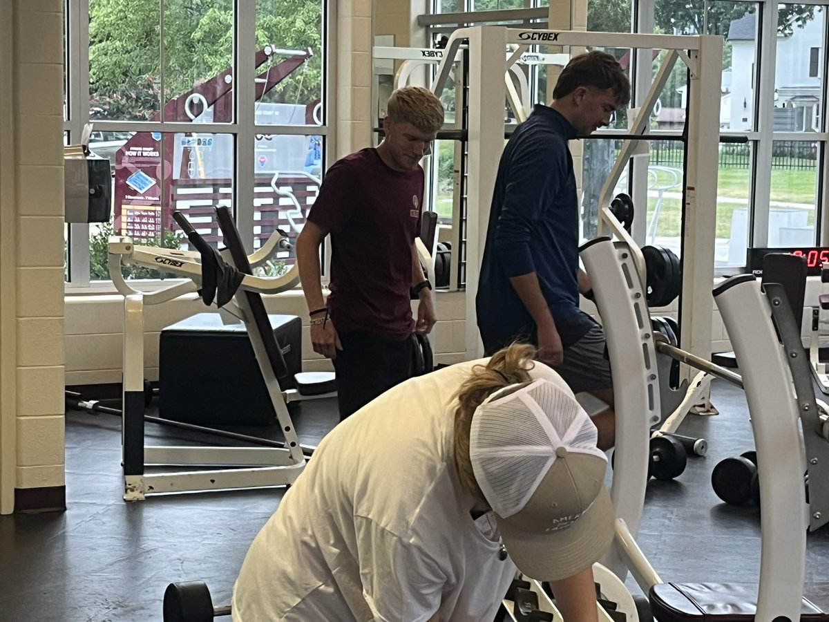UofChasAD's tweet photo. I know I always say I have the best staff in the business, and this is why. .. This is just another example of their generosity. Below are some pics from our staff volunteering to do a deep cleaning of our university’s fitness center today. #BlessedAD https://t.co/Ab7LArQwEO