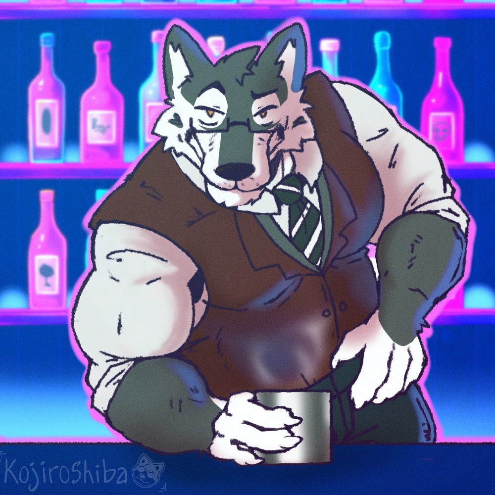 Today is #InternationalWolfDay , today the drinks are on me, pup~

Art by @kojirotheshiba