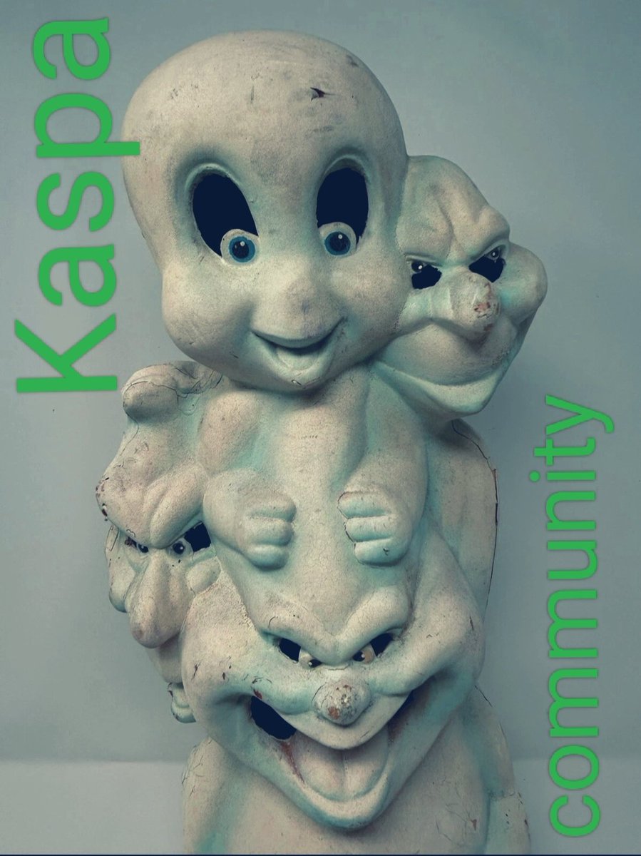 Kaspa community ghost meme