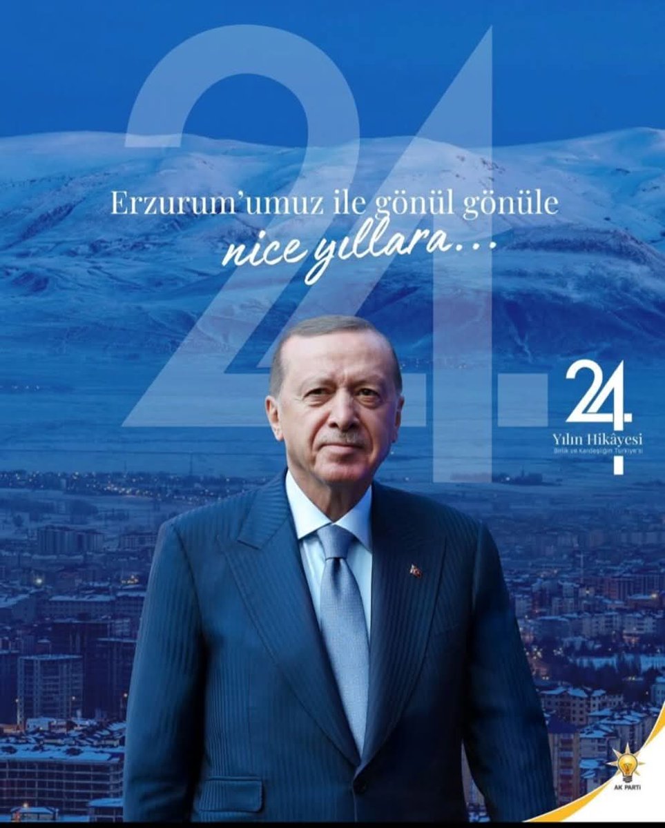 24 yıldır gönül gönüle, yarınlara hep birlikte...

Cumhurbaşkanımız ve Genel Başkanımız Sayın @rterdogan liderliğinde, #14Ağustos2001’de milletin sesi, ümidi ve iradesi olarak yola çıkan; gücünü milletimizden alan #AKParti’miz, 24 yaşında!

#24YılınHikayesi 🇹🇷
