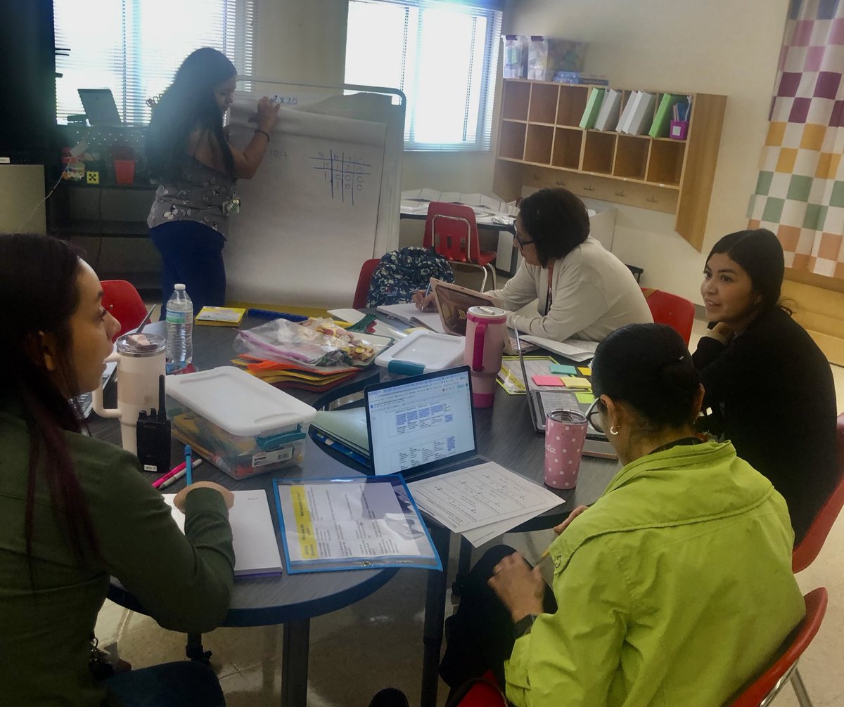 oceans80's tweet photo. Math PLT
✅Taking our teams through the student experience
✅Sharing instructional strategies & assessment implications
✅ Focus Questions Answered
#collaboration #StudentsWin
@BrendaChR1 @EGonzalez_DVES @badillo_mrs @tippih833 @DelValleES_YISD https://t.co/gJBzJn1aCw