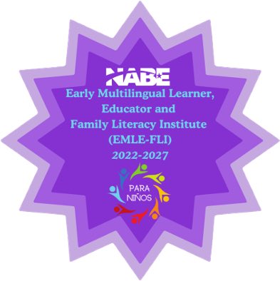Proud to have earned the #NABE #ParaNiños badge.  #multilingualism #bilingual brilliance