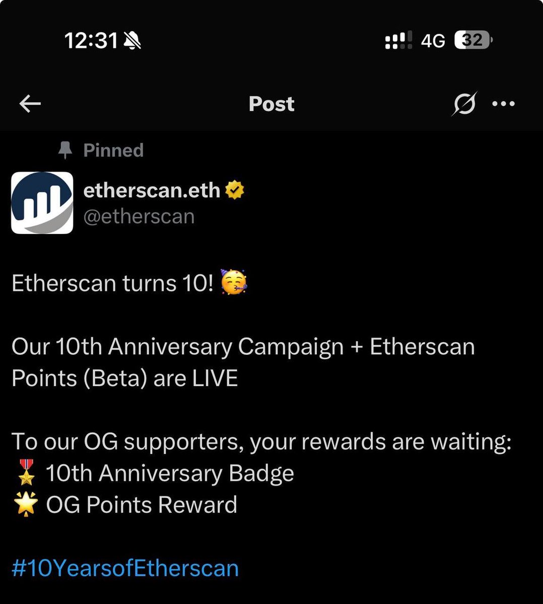 SHIHAB (Ø,G) (@shihabfahim765) on Twitter photo 📜 My #Etherscan story in one word: Transparency.
From my first crypto transaction to tracking whales & uncovering hidden gems, Etherscan has been my on-chain magnifying glass 🔍
Here’s my most memorable moment
#10YearsofEtherscan <a href="/etherscan/">etherscan.eth</a> 🚀 📜 My #Etherscan story in one word: Transparency.
From my first crypto transaction to tracking whales & uncovering hidden gems, Etherscan has been my on-chain magnifying glass 🔍
Here’s my most memorable moment
#10YearsofEtherscan <a href="/etherscan/">etherscan.eth</a> 🚀