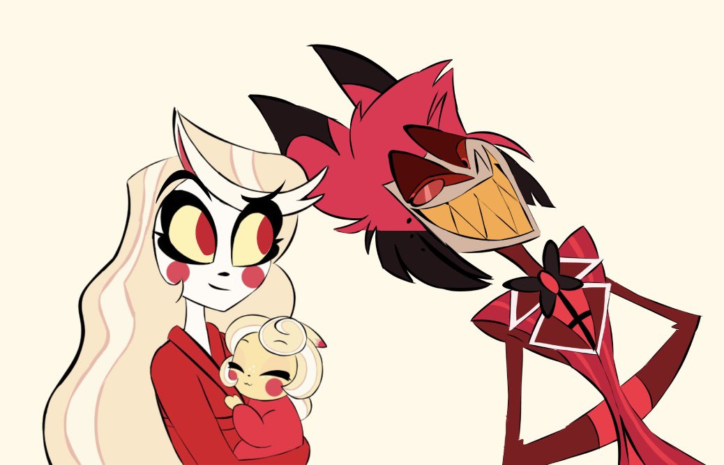 How are you mine?

*he’s talking to Charlie and seraphine lolz* 

Al loves his girls 

#hazbinhotel #HazbinHotelLucifer
#HazbinHotelCharlie #hazbinhotelAlastor
#hazbinhotelcomic #charlastor #radiobelle #pregnant #chaslastorfankid