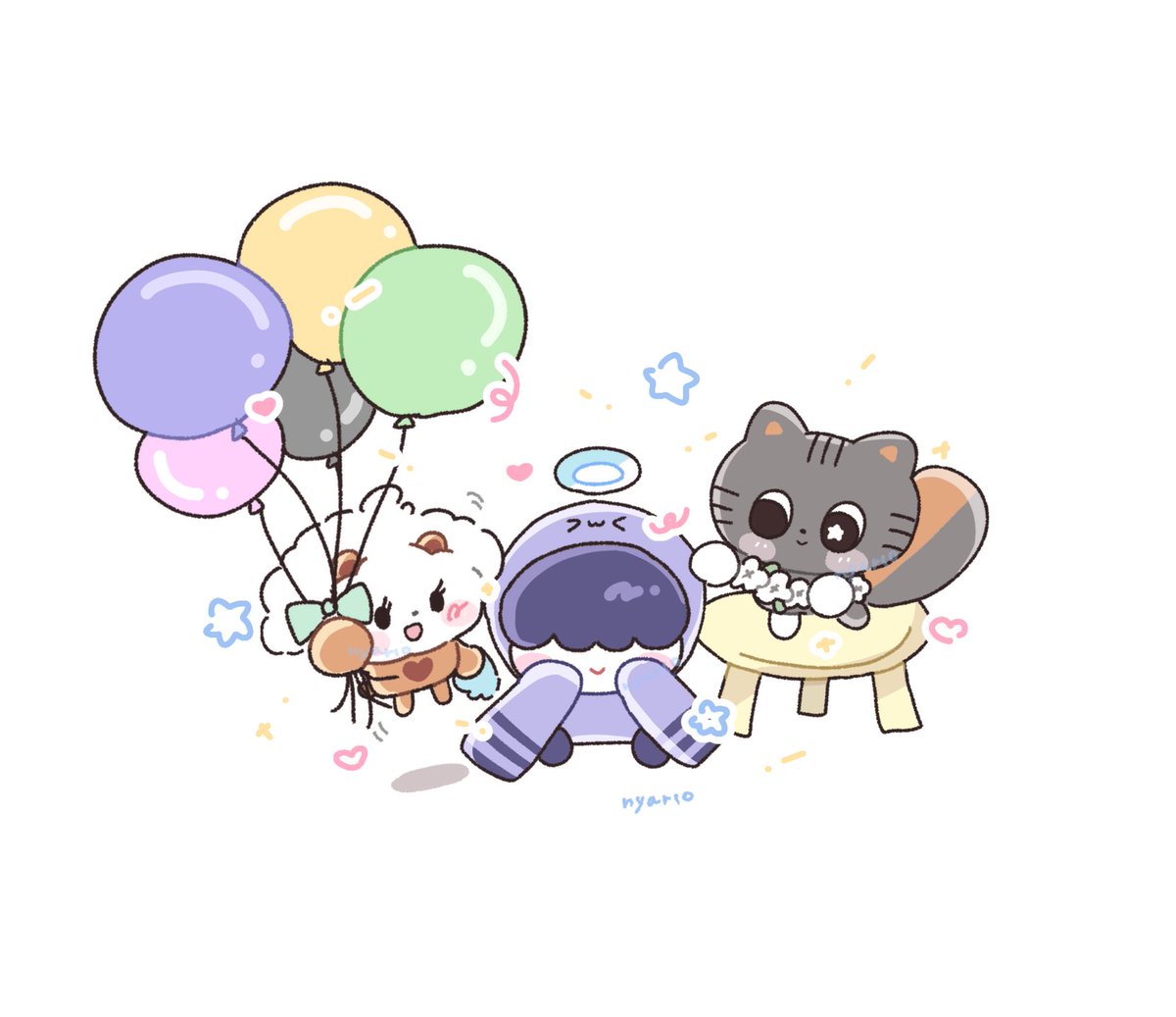 nyar1O's tweet photo. 🎉🎈💜 https://t.co/FMPtG1YVGX
