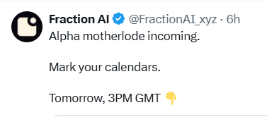 RifatOfficiall's tweet photo. GM FAM
Waiting for Alpha motherlode @FractionAI_xyz https://t.co/b5bkSnKdpd