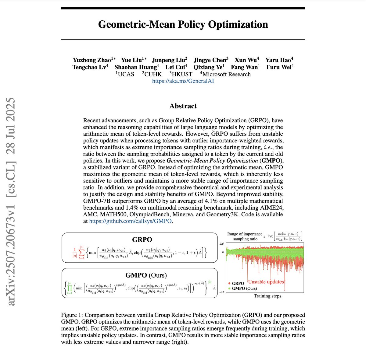 zzlccc's tweet image. exciting to see these Figure. 1 showcasing how subtle algorithmic improvements can make a big difference in rl dynamics 😆😆