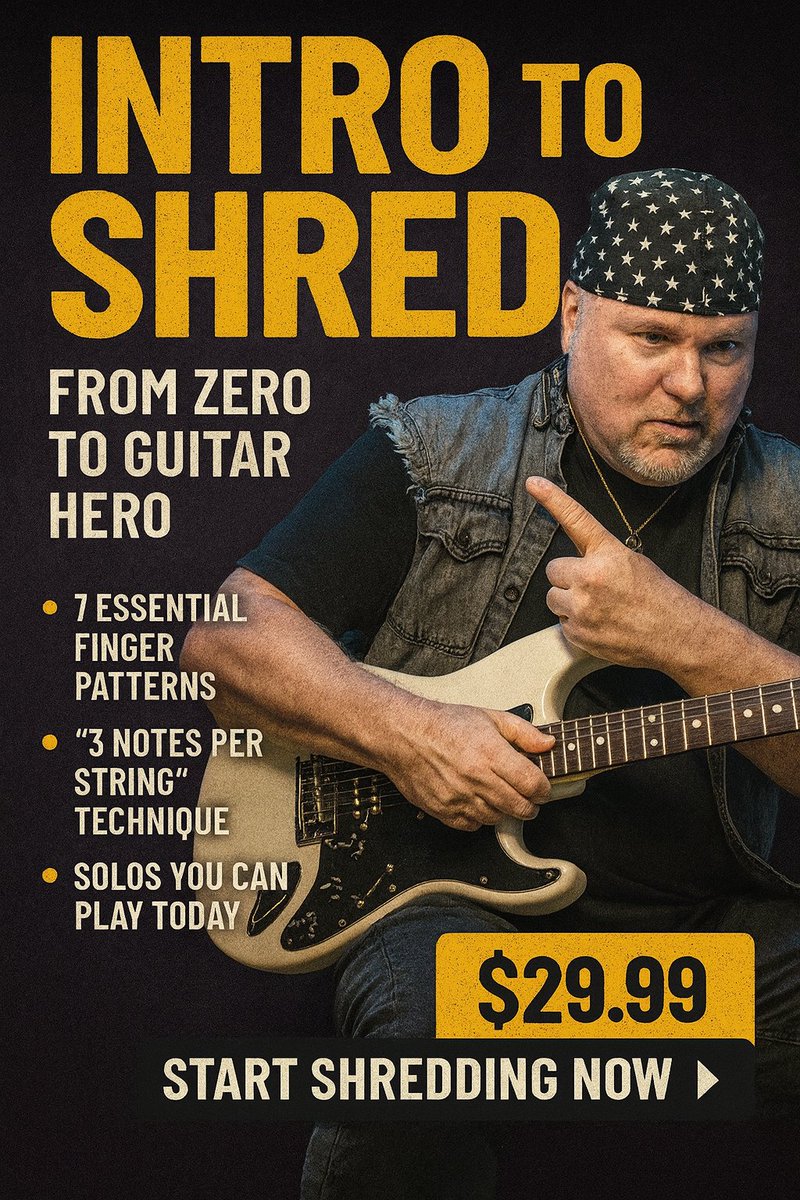 🎸 Ready to SHRED?
 Intro to Shred =
⚡ 7 must-know patterns
⚡ 3-notes-per-string speed
⚡ Solos you can play TODAY
By Rex Carroll – world-touring guitar legend.
💵 Just $29.99: iceu.com/course/Into-to…
#GuitarShredding #LeadGuitar #GuitarLessons #MusicLife #ShredLife