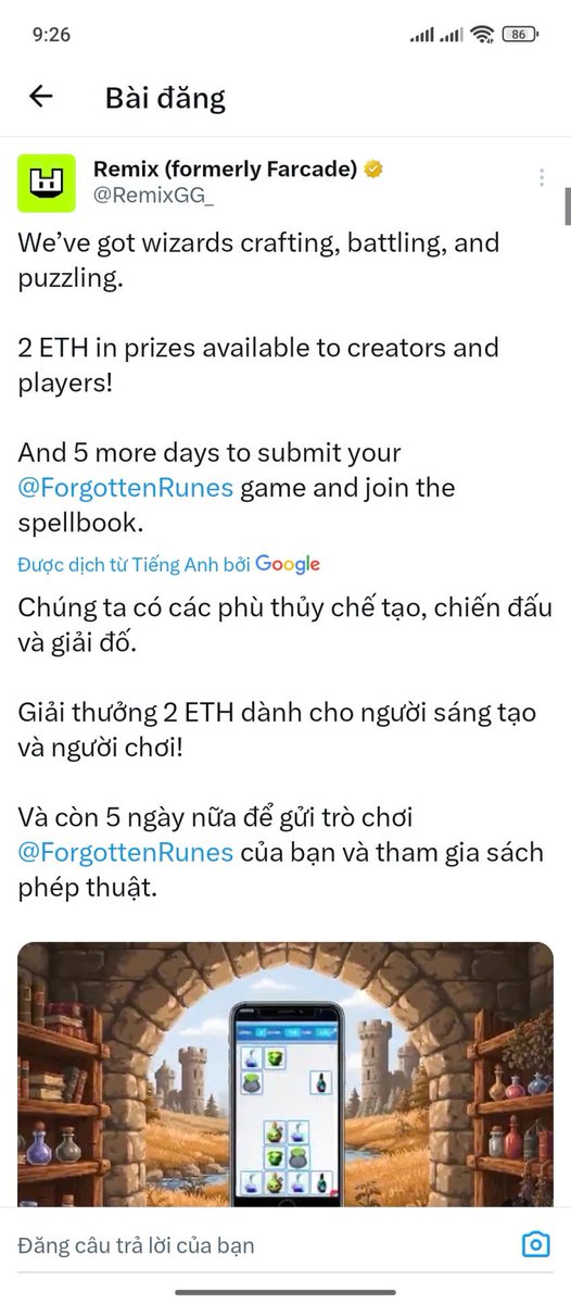cryptoX249's tweet photo. @remixgg_ hãy cùng sáng tạo game cùng tôi đễ phát triển cộng đồng #remix lớn mạnh, những lọ thuốc của tôi đang được chú ý 🥰 https://t.co/1EJpjDOEjn
@RemixGG_ https://t.co/PIgIz5QnNj