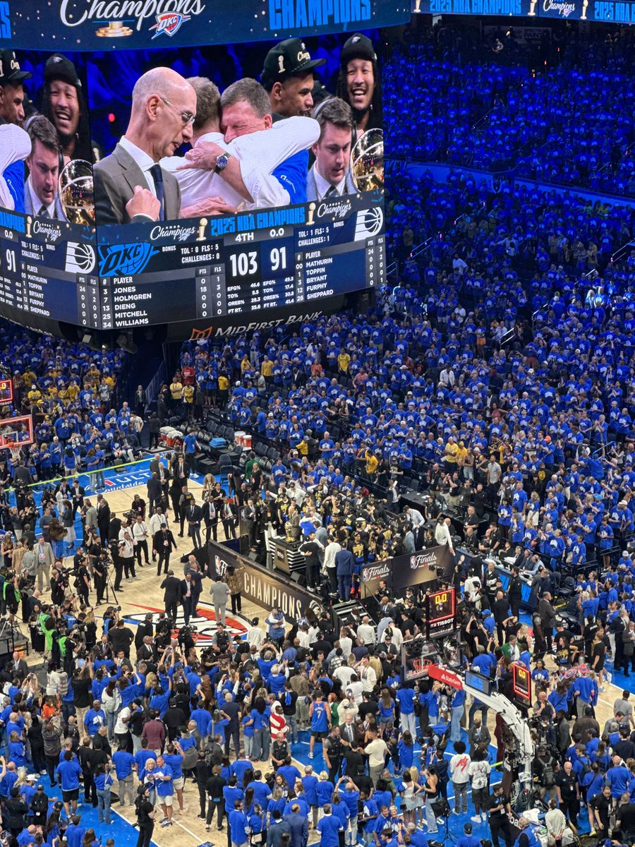 WeAreOKC's tweet photo. I’ll never ever forget this night https://t.co/spKgp38hma