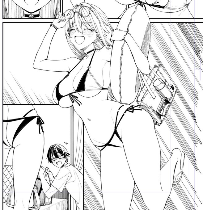 冬コミ新刊(予定)のギャル嫁3作画配信するよーhttps://t.co/PDDhqJIFtK 