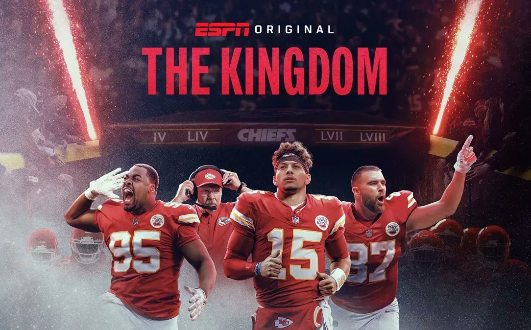 SteveMolk's tweet image. The Kingdom: Inside the Kansas City Chiefs’ Super Bowl journey on ESPN

Read More -&amp;gt; tvblackbox.com.au/page/2025/08/1…

#Docuseries #ESPN #NFL #TheKingdom 
tvblackbox.com.au/page/2025/08/1…
