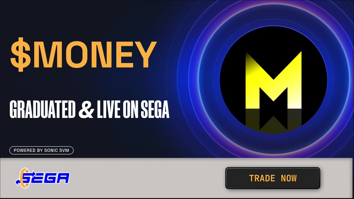 SegaSwap's tweet photo. 💸 $MONEY is live on SEGA — split → LP → farm.

Trade now: https://t.co/4obBj5uSww

CA: 4atQffe9q6xwcv5YmZKapSRofHFtJXtG6jJvdiVojqt7

⚠️Governance Race (ends Aug 15, 03:00 UTC): only graduated tokens can be elected. 🏁

Builders Call-out: issue on Goodr → migrate to SEGA → compete for 240k $FOMO🧢
With @Fomoney2048 @goodrdotfun #FOMO