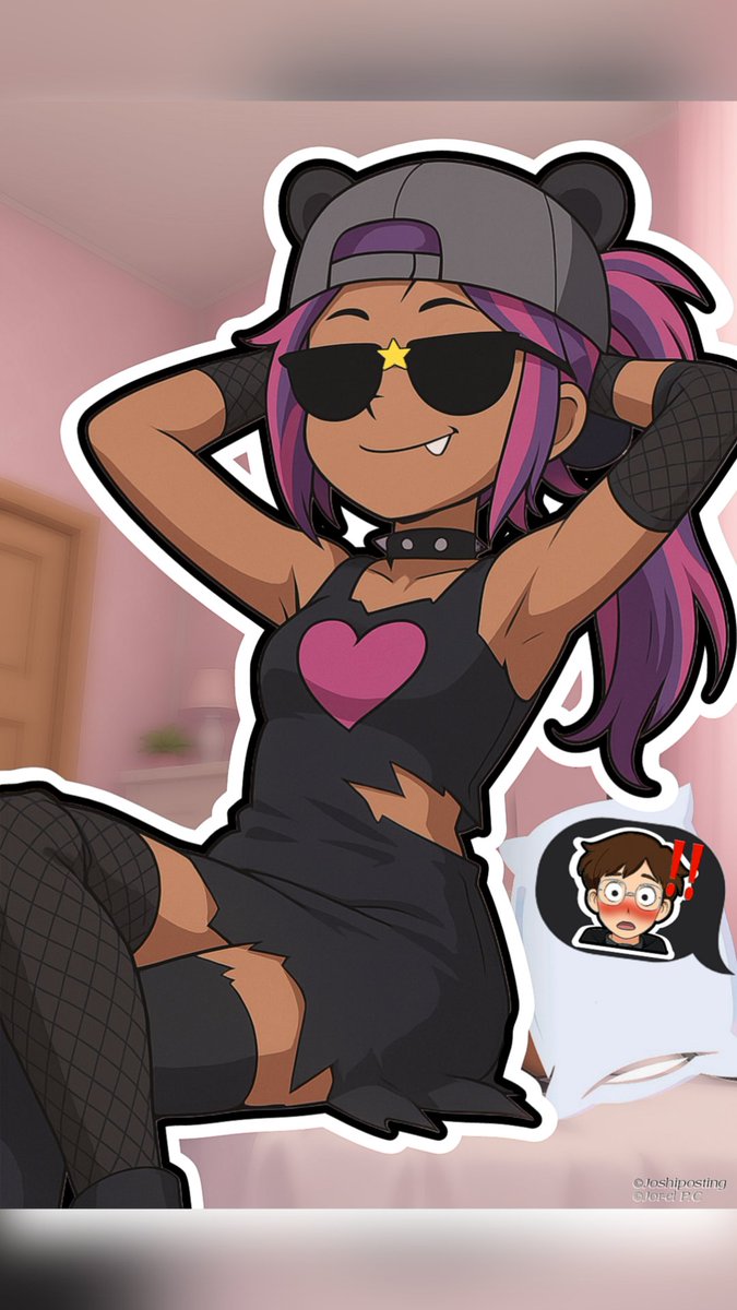 Joshiedits's tweet photo. "¿Te gusta lo que ves?" ♥️🔥 - Estela sorrow 
#originalcharacter #oc #ia https://t.co/6ZO2IkMKaC