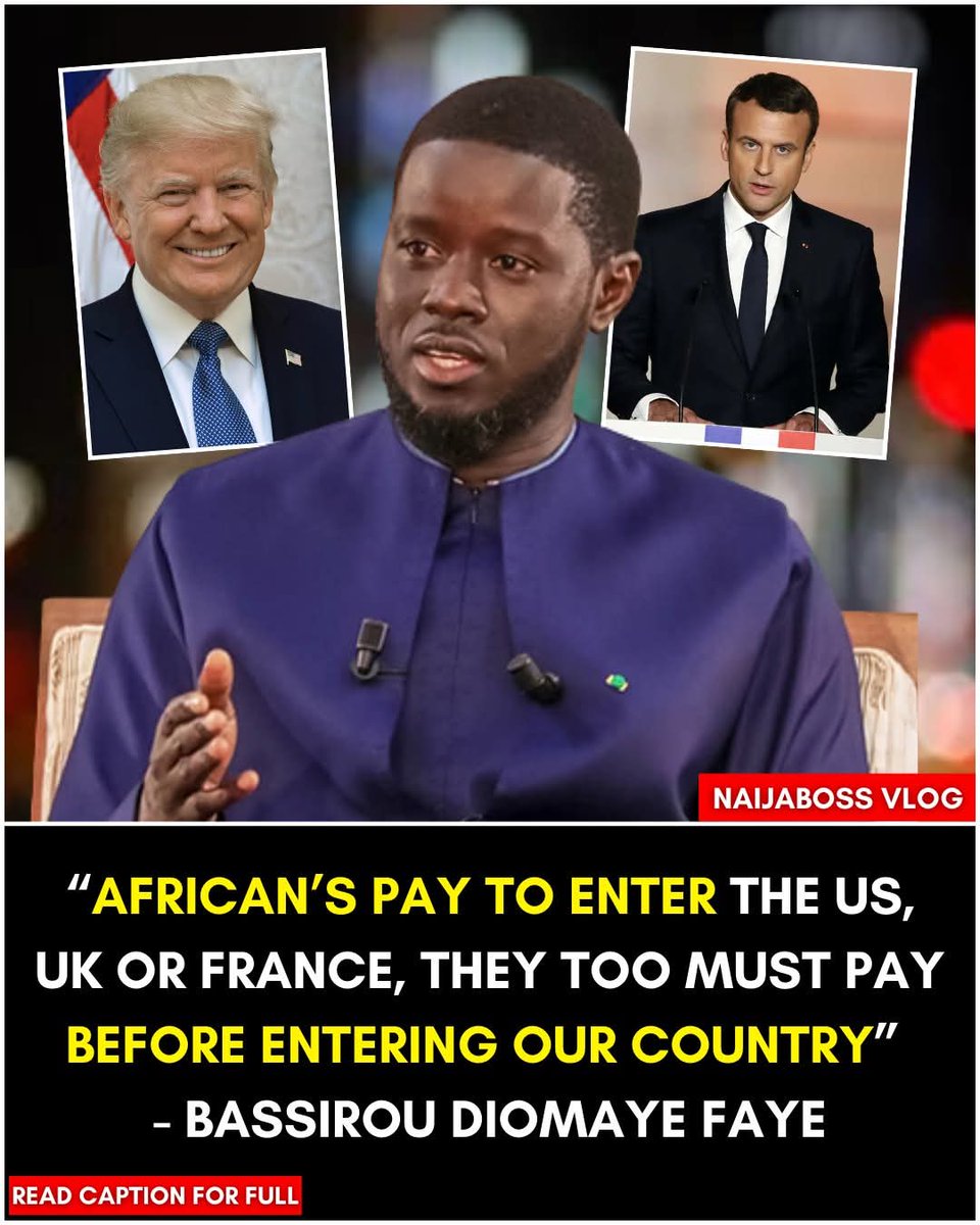 Breaking News! 🚨🚨🚨

Senegal has introduced Mandatory E-visa Payments For Travelers from The U.S., UK, France, China, And Other Non-African Countries As Part Of Major Immigration reforms! Go To Senegal Website And Ready The Full Details! <a href="/_AfricanUnion/">African Union</a> <a href="/VP/">Vice President JD Vance</a> <a href="/realDonaldTrump/">Donald J. Trump</a> <a href="/hrw/">Human Rights Watch</a>