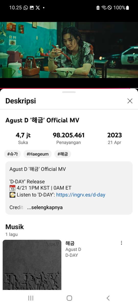 YANG MAU2 AJA AYO STREAMING BARENG  NTI 10 ORANG DPT 10K  PLAY SPOTIFY DAN MV HAEGEUM DROP PROOF END JM 12 MLM WIB
open.spotify.com/playlist/3IuLU…

PANIC STREAM HAEGEUM
STREAM FOR HAEGEUM 
#HaegeumTo700M
#SUGA #AgustD #BTSSUGA #슈가