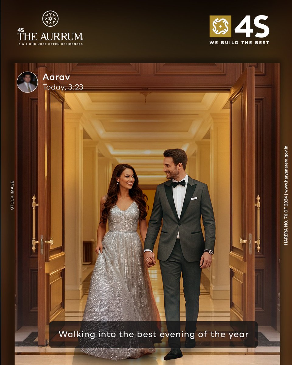 4s_developers's tweet photo. Step through the doors and into an evening where every detail has been crafted to delight, because the finest memories deserve the finest setting.

#4SDevelopers #FinestMoments #4STheAurrum #Gurugram #RealEstate https://t.co/Yl6NsSHdR9