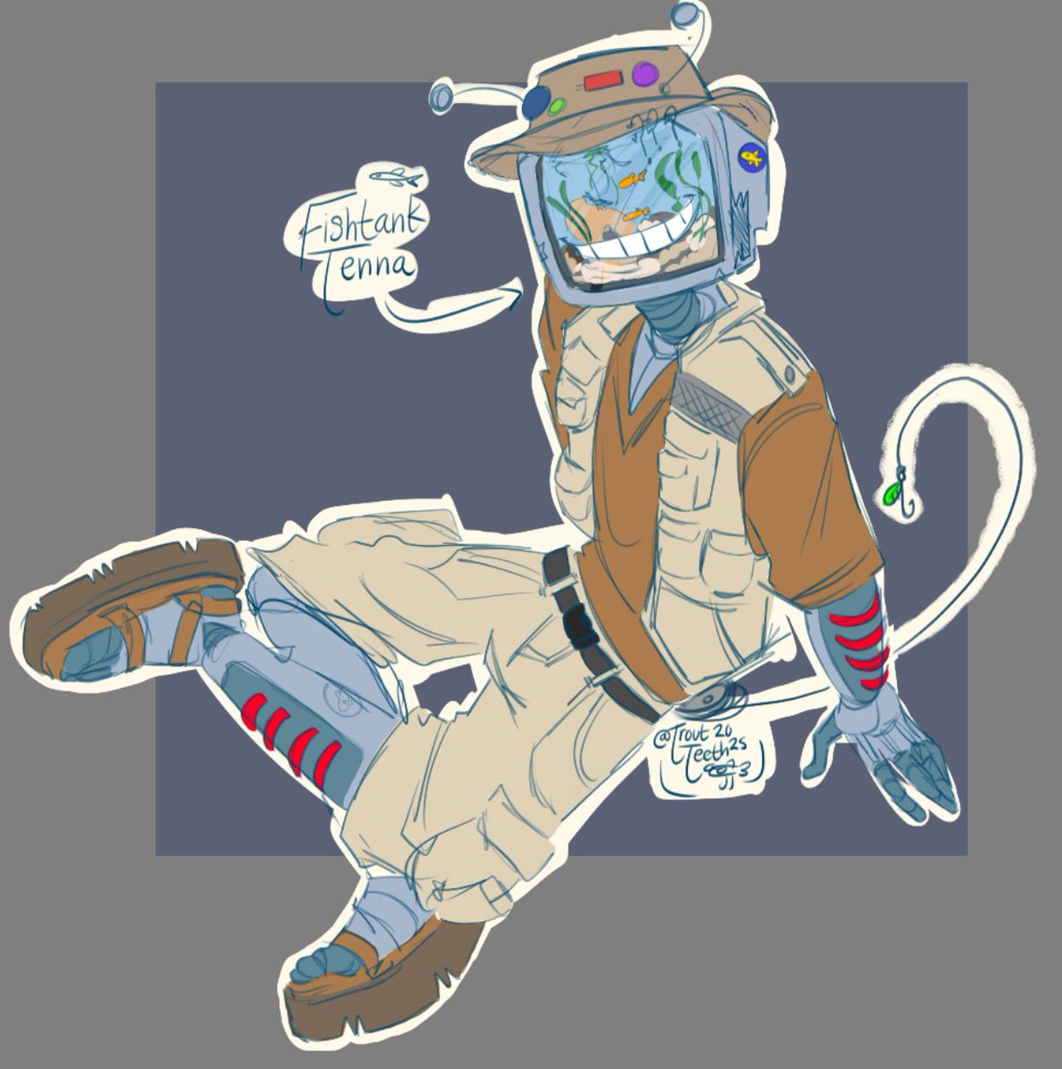 okay GUYS!!! GUYS LOOK AT HIM!!!! FISHTANK TENNA!!!!!!!! LOOK AT MY TENNA OOOO HYPNOTIZES YOU