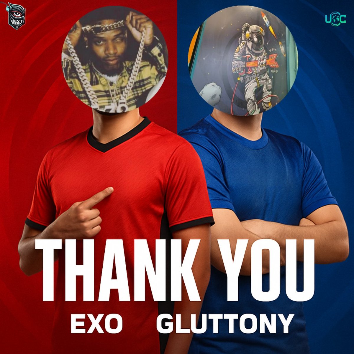 Two warriors. Countless battles. Endless respect. 💙❤️
Thank you, Exo &amp; Gluttony, Once a part of the squad , Always part of the Family ❤️❤️