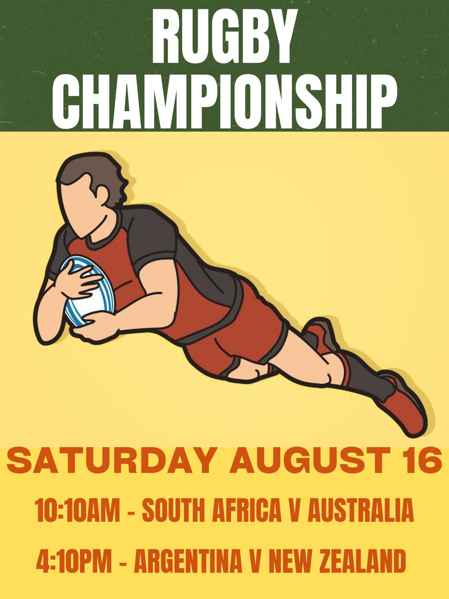 redlionhouston's tweet photo. This weekend we are showing the Rugby Championship! Saturday August 16 we have back-to-back rugby, with South Africa vs Australia at 10:10AM &amp; Argentina vs New Zealand at 4:10PM. Come &amp; join for The Full Monty cooked breakfast in the morning and Prime Rib in the afternoon. https://t.co/vP0QifzEXB