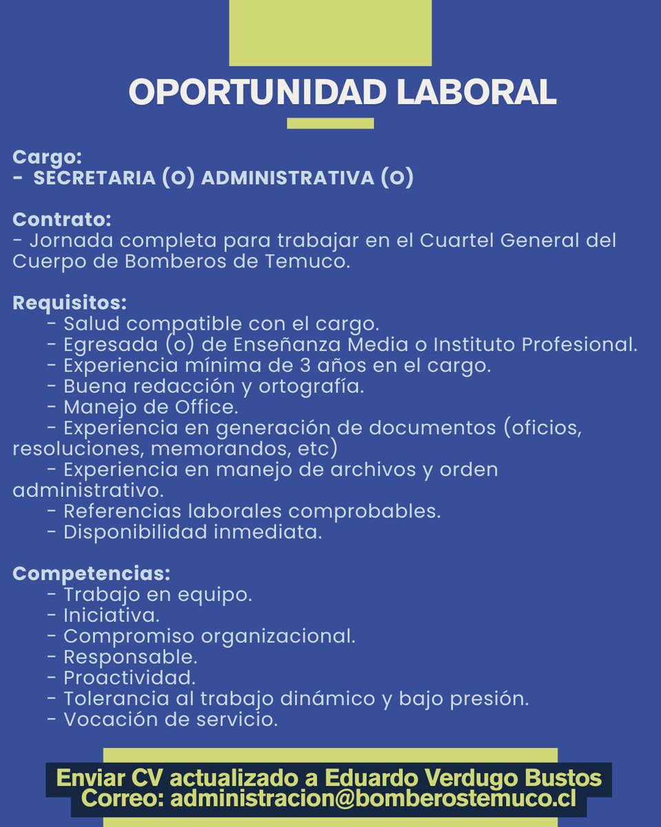 Bomberos Temuco (@bomberostemuco) on Twitter photo 