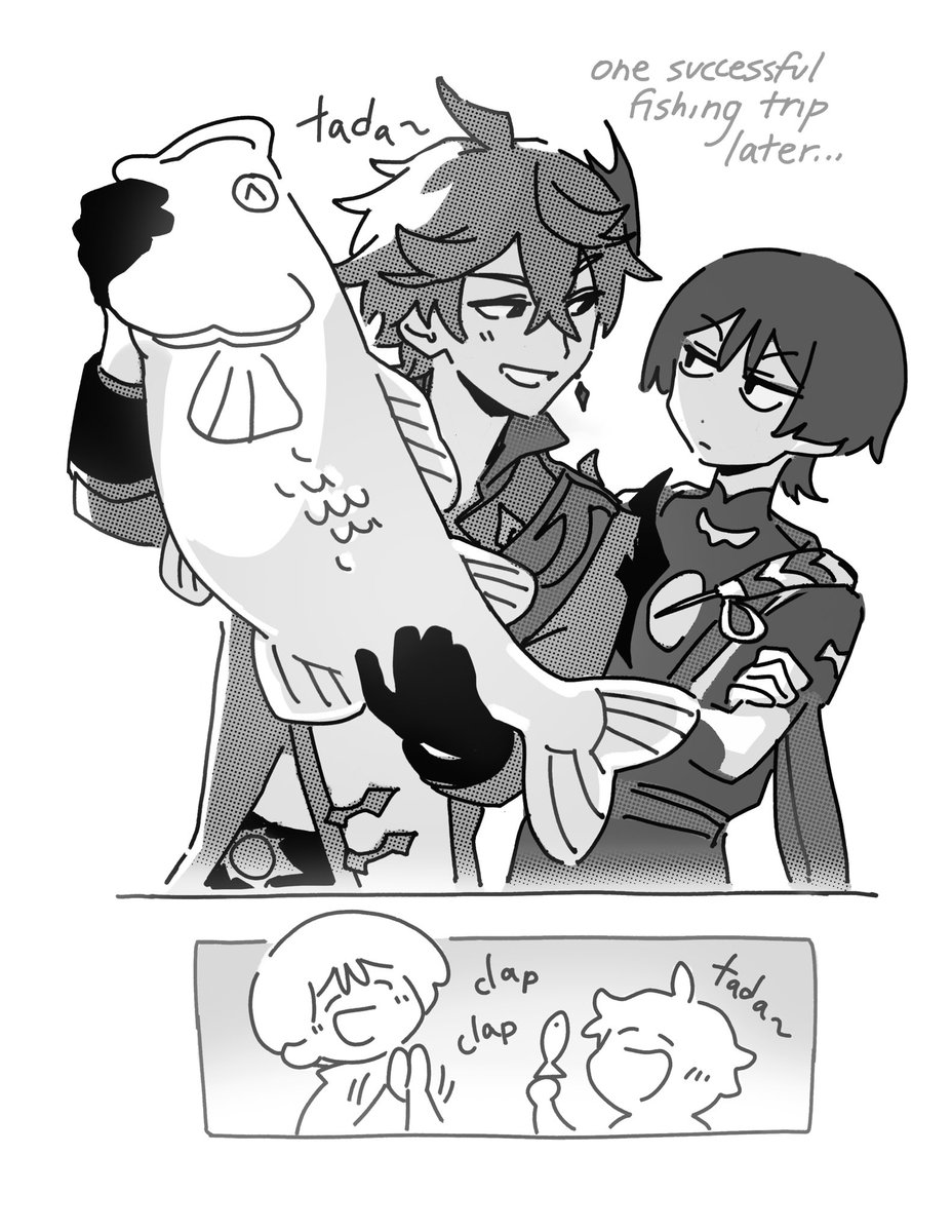 he wants you to tell him how big his fish is

page17 of ?