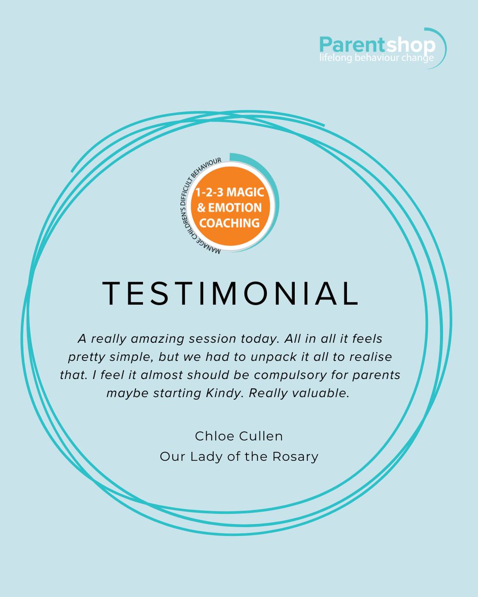 Parentshop's tweet photo. Child and family services professionals are using 1-2-3 Magic® &amp; Emotion Coaching to bring structure and calm into their work with children and carers.

Upcoming webinars:
4 September
17 October
6 November
8 December

More information and register here: https://t.co/fAmqfGJ958 https://t.co/rPTdk7DOZ9