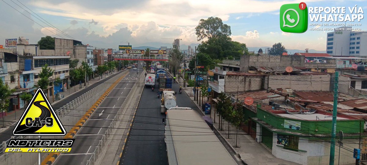 Noti_Atlantico's tweet photo. 🔴 #ReporteDelTránsito | Este es el panorama vehicular desde la cuchilla de la #Zona6 capitalina. 

Recuerde el servicio del transmetro #Linea18 unicamente se encuentra operando de Estacion Fegua a Estacion Victorias.

📸: Zani H. https://t.co/Olu8KmAHyM