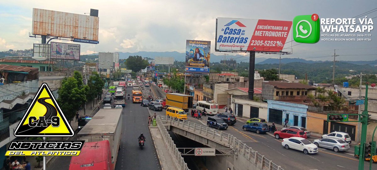 Noti_Atlantico's tweet photo. 🔴 #ReporteDelTránsito | Este es el panorama vehicular desde la cuchilla de la #Zona6 capitalina. 

Recuerde el servicio del transmetro #Linea18 unicamente se encuentra operando de Estacion Fegua a Estacion Victorias.

📸: Zani H. https://t.co/Olu8KmAHyM