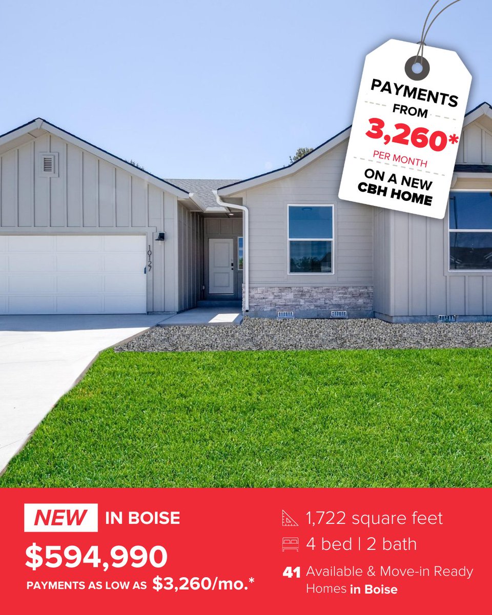 Your dream home is here! Check out our newest CBH listings, packed with the style, space, and quality you love.
Don't miss out on our RED HOT HOME SALE! Get up to $30K* in extras like closing costs, rate buydown, landscaping, fencing &amp; more. See more at cbhhomes.com