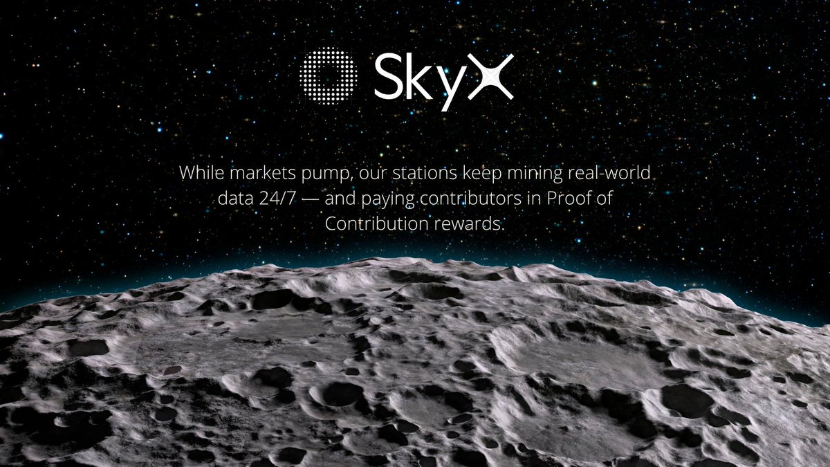 SkyX_Network's tweet photo. GXN!

While markets pump to ALL TIME HIGH, our stations keep mining real-world data 24/7 — and paying contributors in Proof of Contribution rewards.

This is #DePIN weather.

#SkyX #Web3Weather #depin #Peaq https://t.co/MRgLmeFLp0