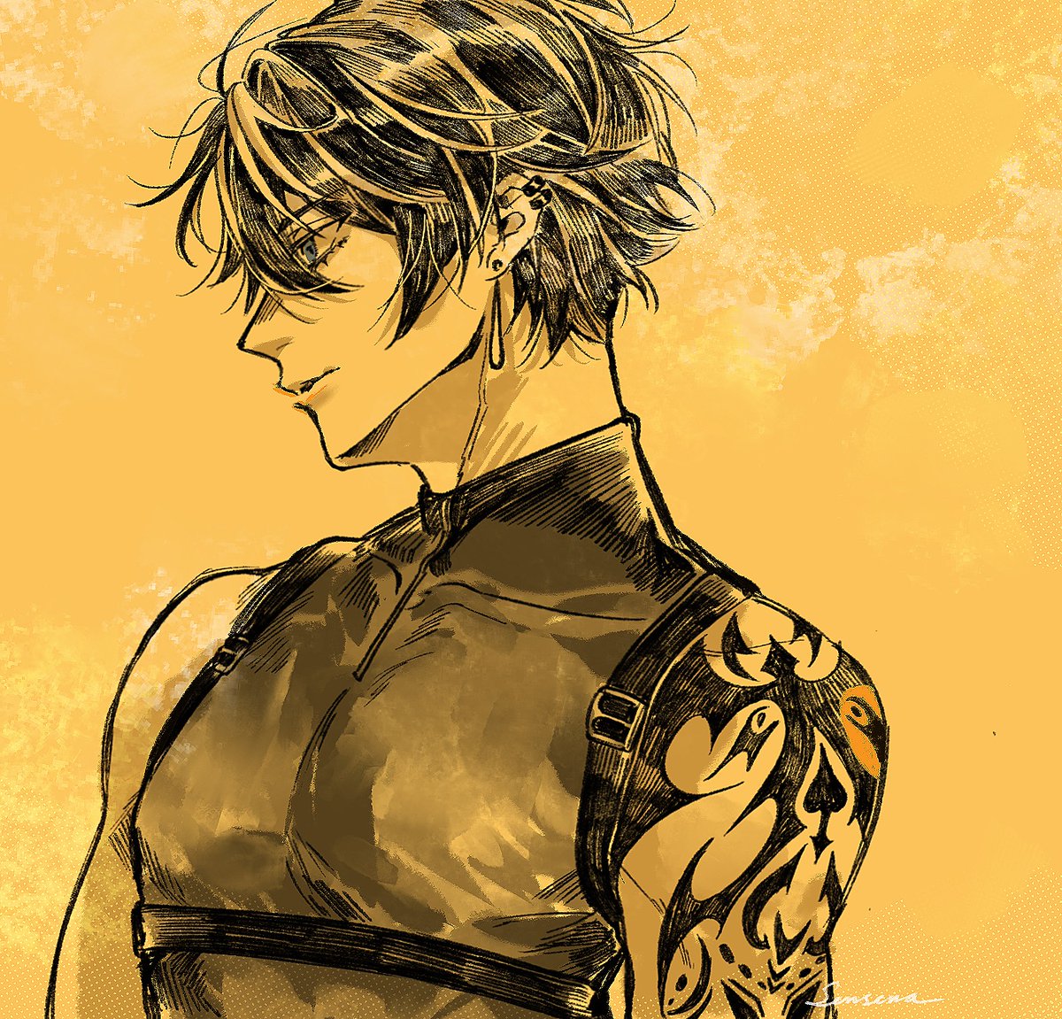 RyuuichiKen's tweet photo. Gwe ganteng banget jirrlah 🤫

🎨: Sensena https://t.co/rlKIqeFuNy