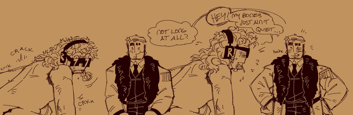 Old man yaoi (loosely post-forsaken au) #toughluck #forsakenfanart