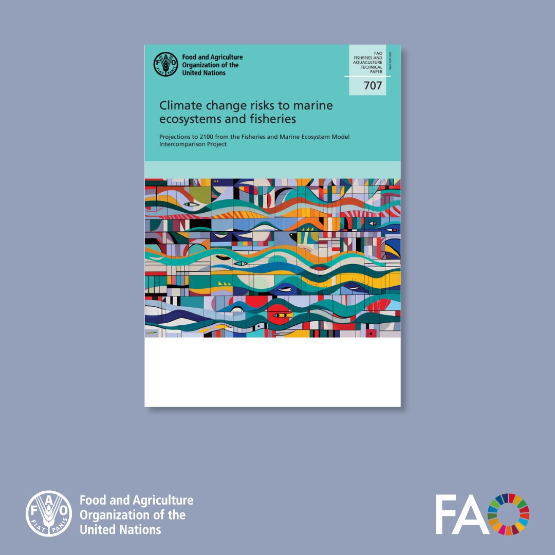 FAO Knowledge (@faoknowledge) on Twitter photo ðð Climate change is altering marine fisheries globally.
<a href="/FAO/">Food and Agriculture Organization</a>'s new report projects fish biomass changes to 2100 under different climate scenarios, aiding climate-resilient fisheries management and adaptation planning.
Learn more âĄïļ bit.ly/4eXHGSG ðð Climate change is altering marine fisheries globally.
<a href="/FAO/">Food and Agriculture Organization</a>'s new report projects fish biomass changes to 2100 under different climate scenarios, aiding climate-resilient fisheries management and adaptation planning.
Learn more âĄïļ bit.ly/4eXHGSG