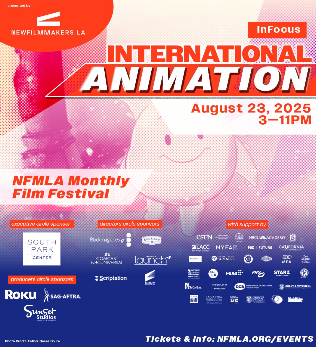 Catch <a href="/NFMLA/">NewFilmmakers LA</a>'s Film Festival “InFocus: International Animation” in DTLA! NFMLA is directing our attention to the International Animation film community, so come watch some great films, network, and more! 🎬 🎞️ 

Get your tickets 🎟️ at: NFMLA.org/events
