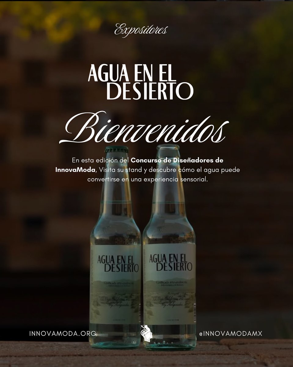 TjInnovadora's tweet image. 💧En #InnovaModa2025 damos la bienvenida a Agua en el Desierto, una marca de Mexicali que convierte la hidratación en una experiencia de bienestar y sostenibilidad.

¡Ya viene @InnovaModa_Mx!

📅17/Agosto
📍Hotel Castillos del Mar
🎟️ÚLTIMOS BOLETOS⤵️
eventbrite.com/e/innovamoda-c…