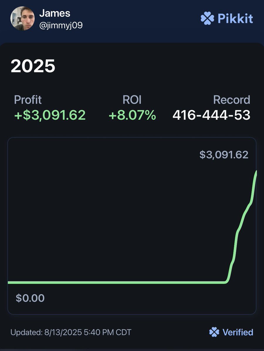 +EVSociety (@plusevsociety) on Twitter photo 💰Sportsbooks HATE this…
I’ve made risk-free and data driven profits by catching market mistakes with <a href="/OddsJam/">OddsJam.com</a> 📊🔥
✅ +EV bets
✅ Arbitrage opportunities
✅ Live line edges
If you’re not using data to beat the books, you’re just guessing.
📈 Enjoy a 7 day FREE Trial: 💰Sportsbooks HATE this…
I’ve made risk-free and data driven profits by catching market mistakes with <a href="/OddsJam/">OddsJam.com</a> 📊🔥
✅ +EV bets
✅ Arbitrage opportunities
✅ Live line edges
If you’re not using data to beat the books, you’re just guessing.
📈 Enjoy a 7 day FREE Trial: