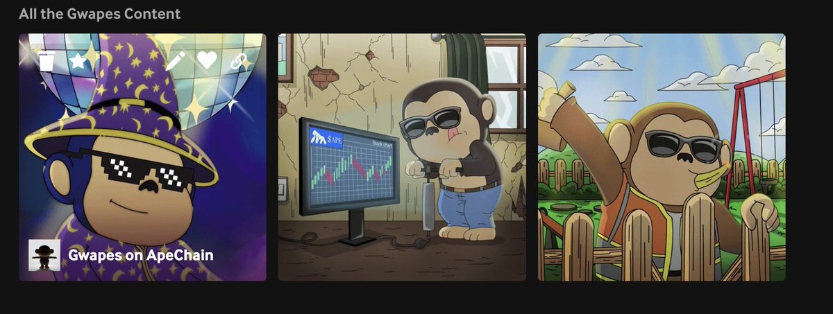 Gwapes are OFFICIALLY on <a href="/GIPHY/">GIPHY</a>! 

Another step taken to expand the Gwapes IP, and achieve a mission of showcasing the cutest collection on <a href="/ApeChainHUB/">ApeChainHUB</a>!