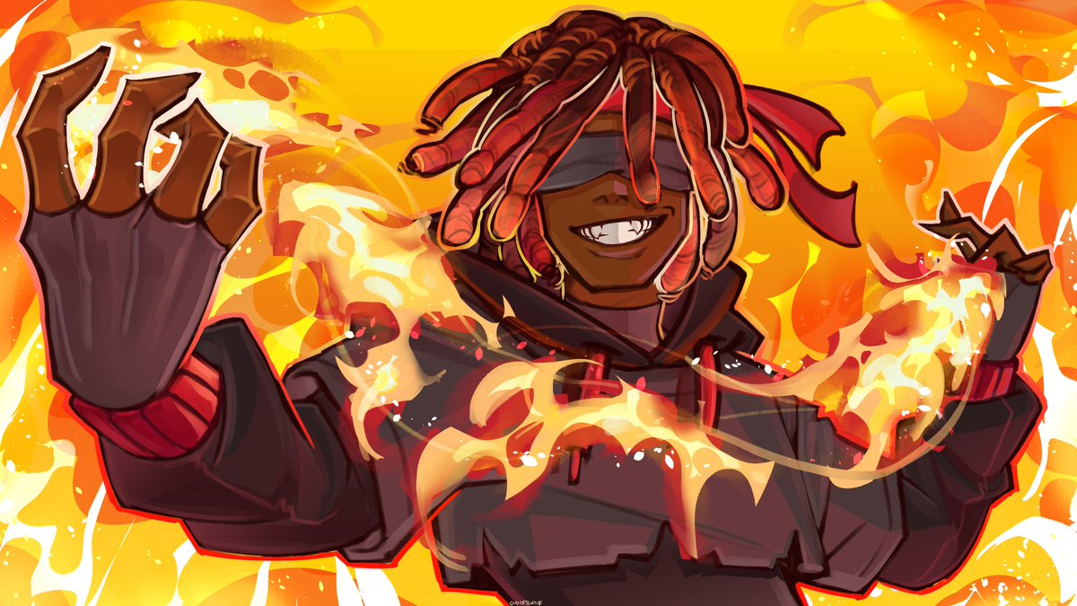 cupofsuoup's tweet image. Coming in HOT! 🔥 #flamefragsfanart
