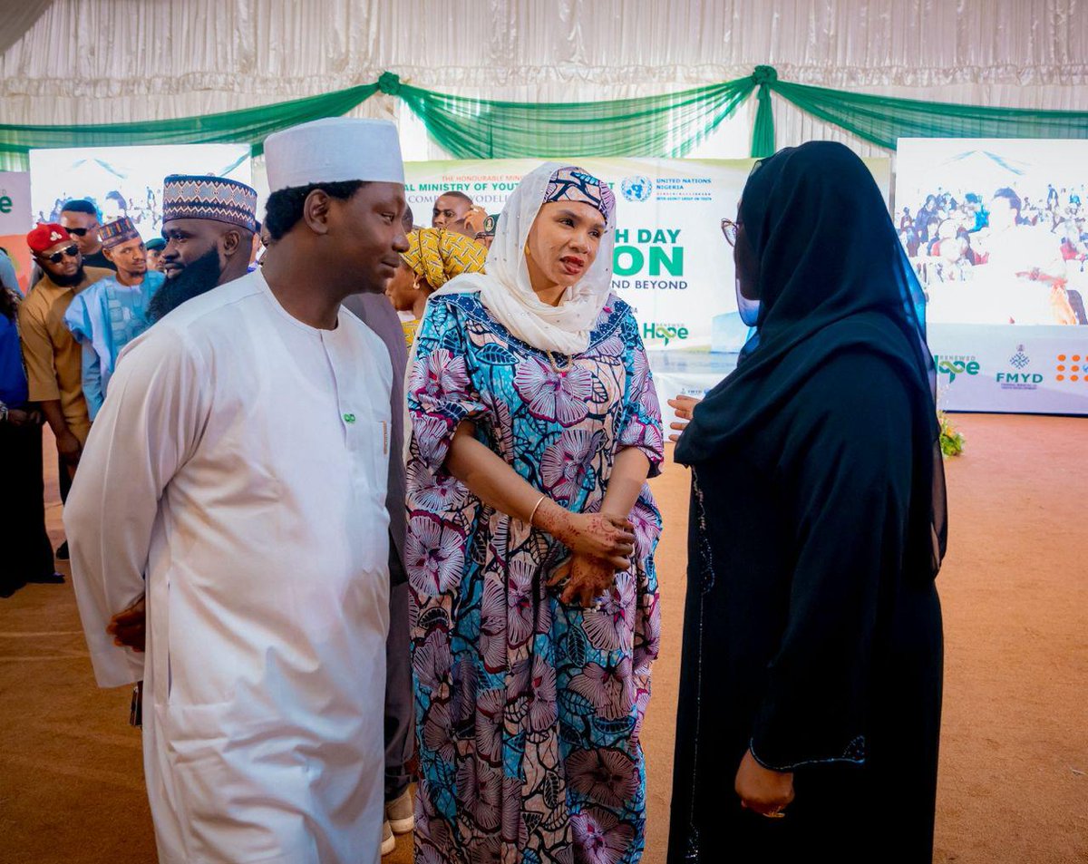 AMB Dr. Sameera Abubakar attends Youth Innovation Fun Fair at BMO Event Centre, Abuja! As National Coordinator @NACCIMA Youth Entrepreneurs &amp; NVP ECOWAS FEBWE, she's driving youth innovation #NACCIMANYE #YouthInnovation"